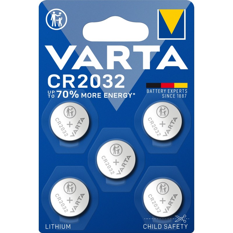 VARTA Professional Electronics Knopfzelle Batterie CR 2032 5er Blister